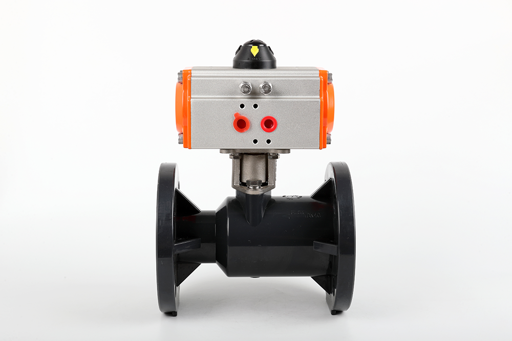 抱由镇气动法兰一体球阀